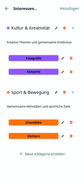 Interessen, die verbinden