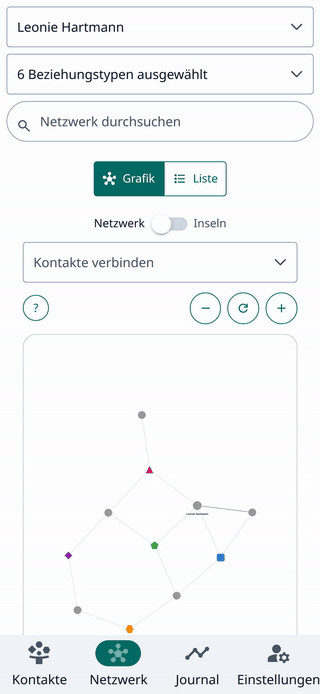 Netzwerkansicht in RelationShip